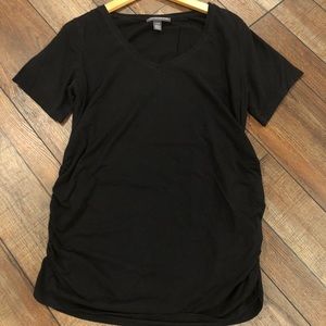 Maternity black short sleeve shirt